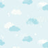 Kids Baby nursery decor  Clouds Wallpaper